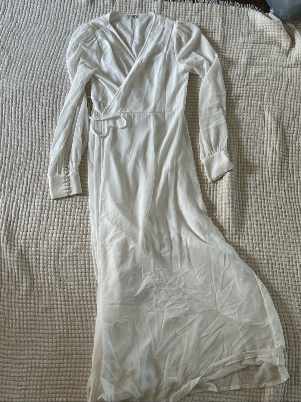 Baltic Born White Maxi Wrap Dress